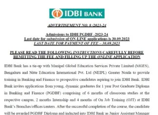 IDBI Bank Recruitment : IDBI ব্যাঙ্কে জুনিয়র অ্যাসিস্ট্যান্ট ম্যানেজার নিয়োগ !!! শূন্যপদ মোট ৬০০ টি রয়েছে !!! ১৫ দিন পর্যন্ত চলবে আবেদন!!! IDBI Bank Recruitment