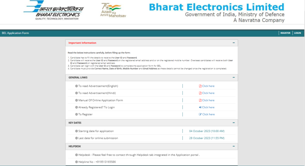 Bharat Electronics Limited Recruitment Bharat Electronics Limited Recruitment